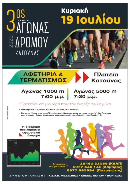 2ος Λαϊκός Αγώνας Δρόμου Κατούνας 5χλμ